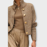 Women's textured knit cardigan with buttons – Chic and comfortable