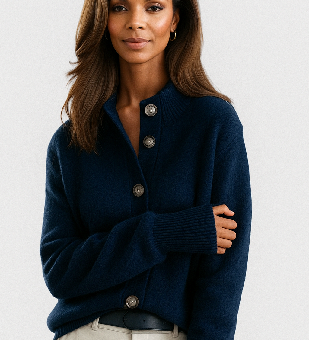 Button-front women's cardigan - Soft and easy to wear