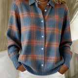 Fiammetta | Checked Knit Cardigan