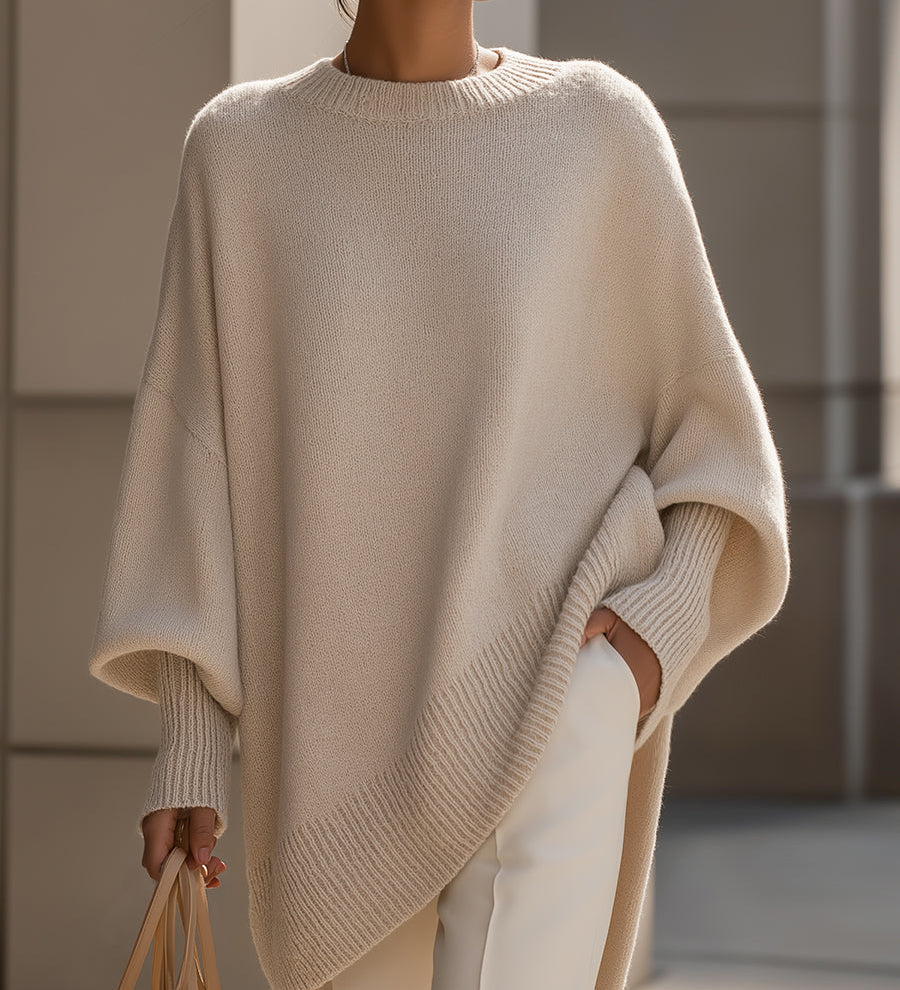 Ludovica | Oversized Jumper with Wide Neck