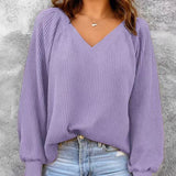 Women's loose-knit sweater - Casual and comfortable