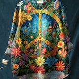 Sylvie | Women's Artistic Floral Meadow Print Casual Shirt