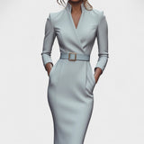 Inês | Elegant Belted Dress