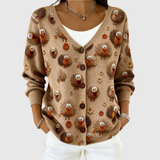 Ursule - Comfortable Knitted Buttoned Cardigan