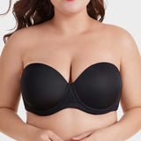 Versatile Underwire Bandeau Bra With Removable Straps