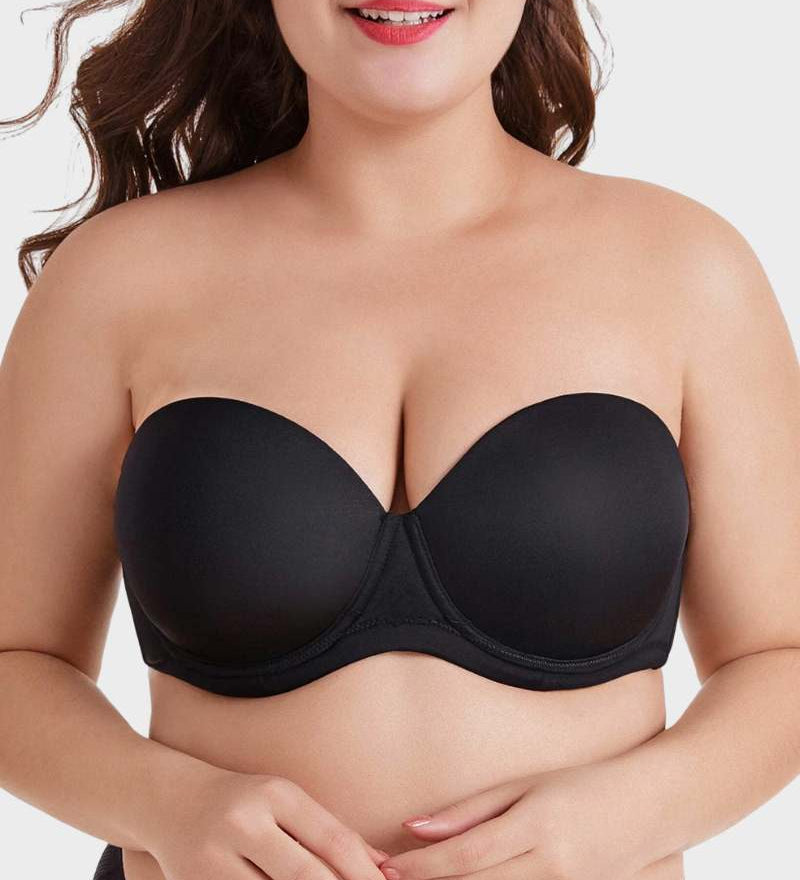Versatile Underwire Bandeau Bra With Removable Straps
