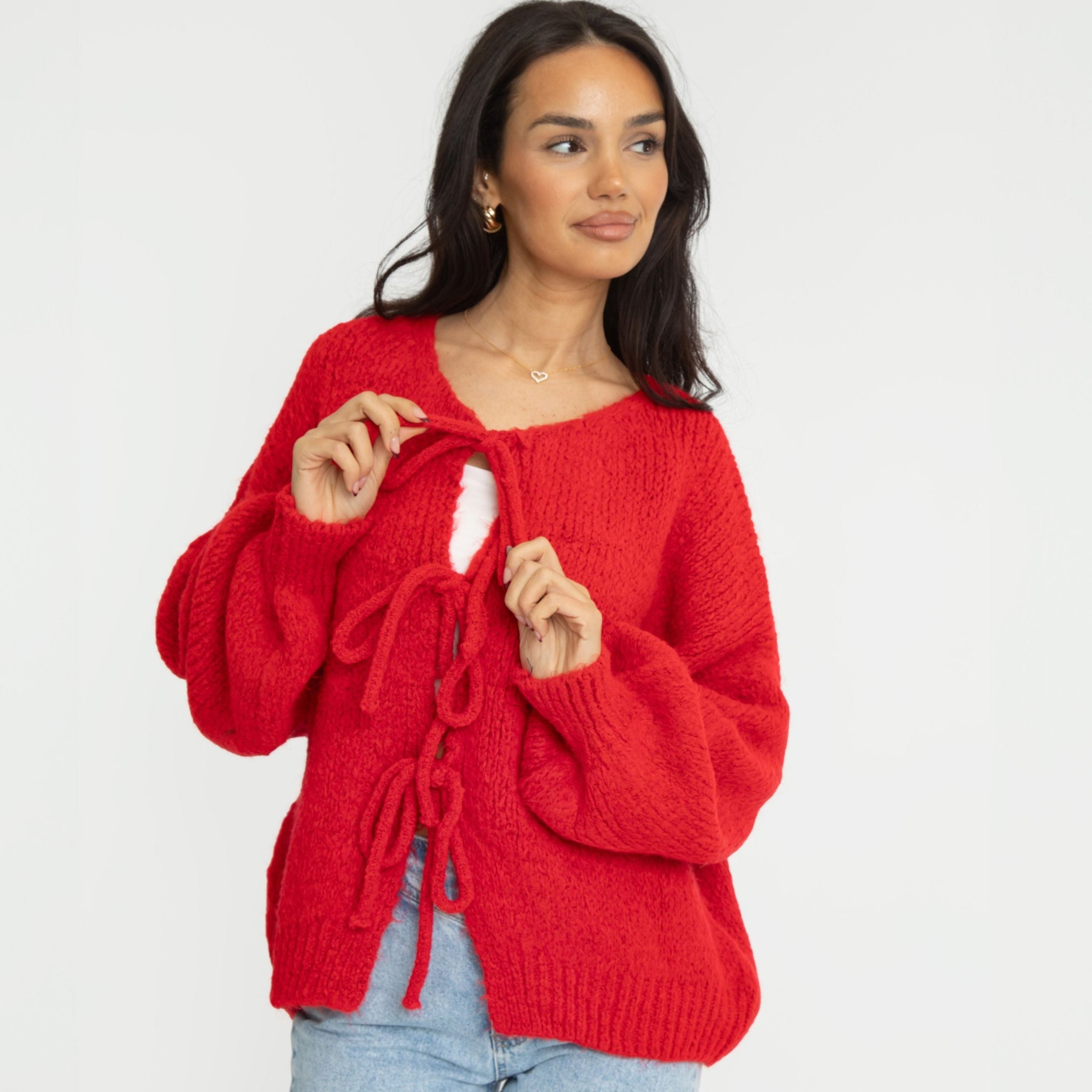 Oversized Cardigan with Ties