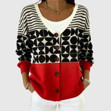 Raphaëlle - Comfortable Buttoned Knit Cardigan