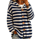 Striped knit women's sweater – Casual and modern