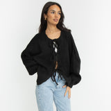 Oversized Cardigan with Ties