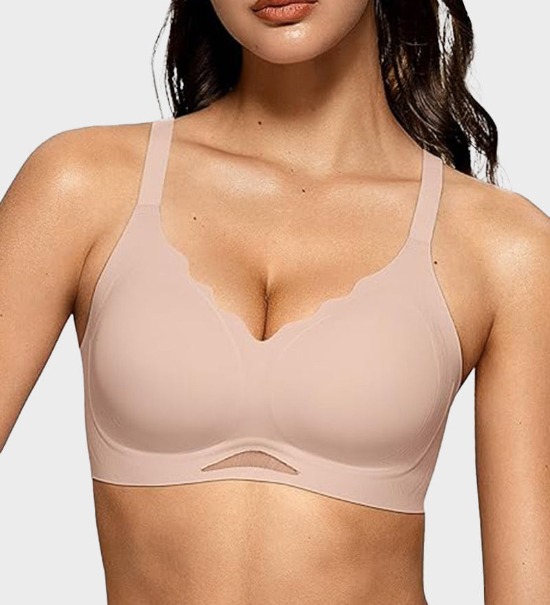 Seamless Soft Comfort Wireless Mesh Bra