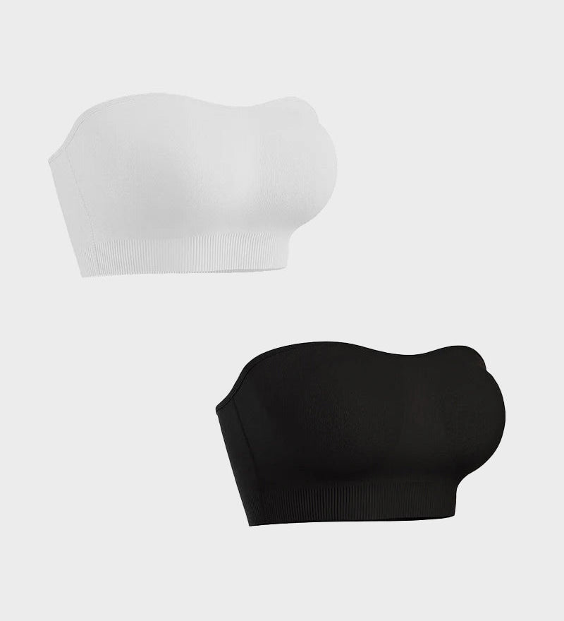 Non-Slip Bandeau Seamless Wireless Strapless Bra