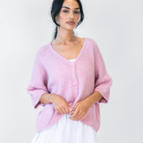 Oversized Cardigan with 3/4 Sleeves
