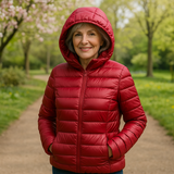 Laura | Mid-Season Coat, Dark Red