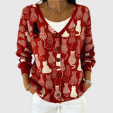 Honorine - Comfortable Buttoned Knit Cardigan
