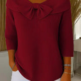 Teresina | Sweater with Bow and Round Neck