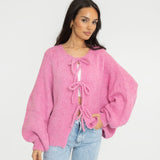 Oversized Cardigan with Ties