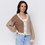 Pastel Velvet Oversized Cardigan