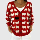 Ghislaine - Comfortable Knitted Buttoned Cardigan