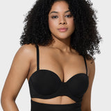 Versatile Moulded Cup Underwire Bra with Removable Straps