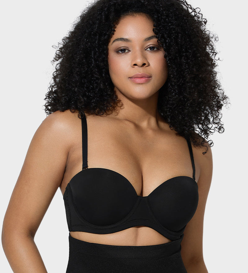 Versatile Molded Cup Underwire Bra with Removable Straps
