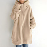 Warm oversized women's hoodie