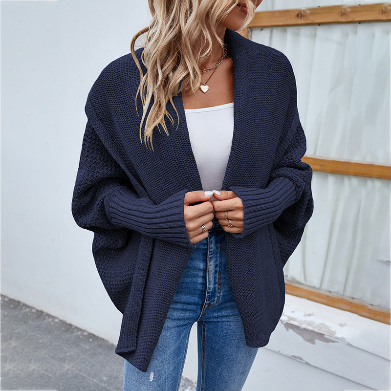Loose knit vest for women