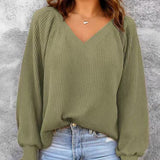 Women's loose-knit sweater - Casual and comfortable