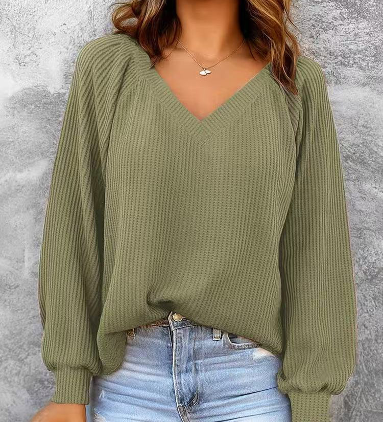 Women's loose-knit sweater - Casual and comfortable