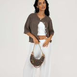 Short Sleeve Knitted Cardigan