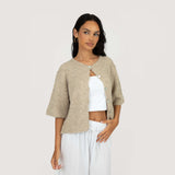 Short Sleeve Knitted Cardigan