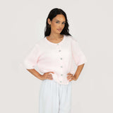 Short Sleeve Knitted Cardigan