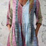 Noa | Long Blouse with a Striking Pattern