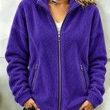 Women's Long Sleeve Soft Cut Cardigan - Flowing and Elegant