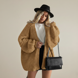 Oversized women's knit cardigan - Soft and relaxed