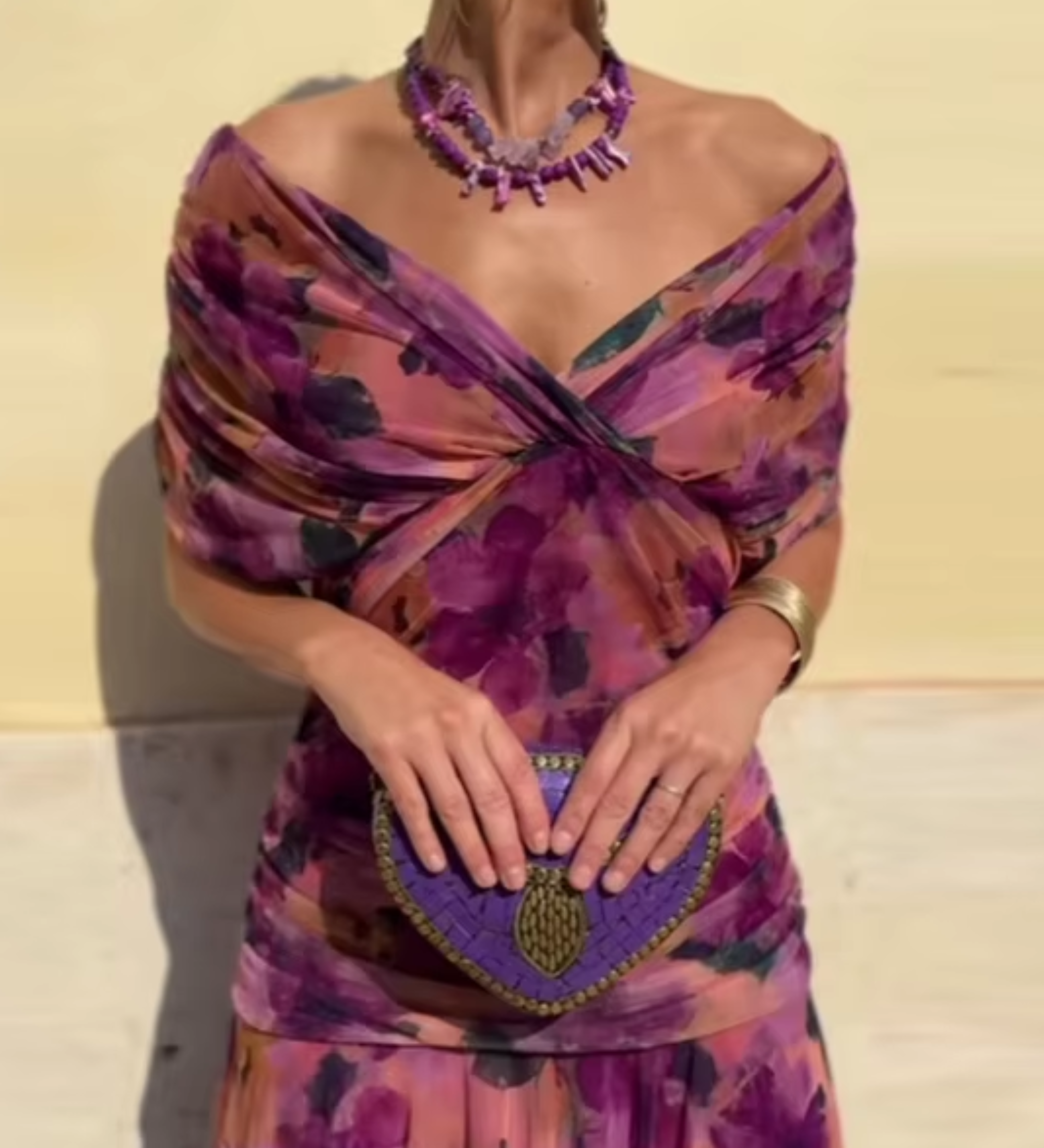 Louise | Elegant Maxi Dress with V-Neck