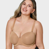 Versatile Moulded Cup Underwire Bra with Removable Straps