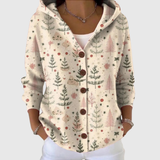 Geneviève - Comfort Hooded Cardigan in Knit