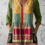 Nyla | Long Blouse with Expressive Pattern