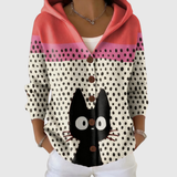 Isaure - Comfort Cardigan with Hood in Knit