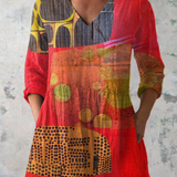 Skylar | Long Blouse with a Striking Pattern