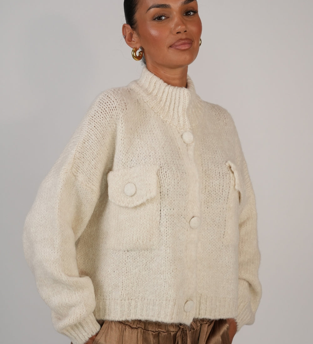 Cozy Button Knit Cardigan