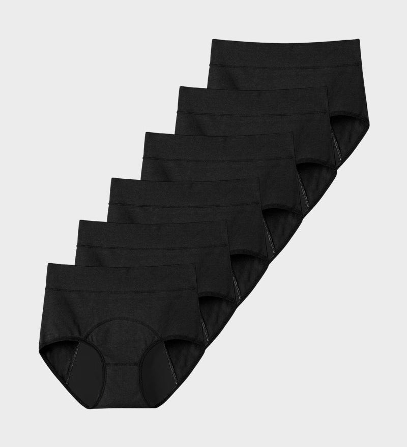 360° Leak-Proof High-Waist Period Underwear (6 Pack)