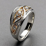 Classic Bi-Colour Cable Ring
