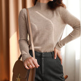 Basic women's high-neck sweater - Soft and essential