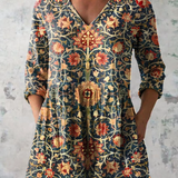 Liora | Long Blouse with Striking Pattern