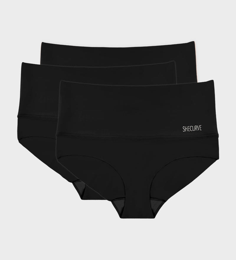 3-Pack High Waisted Tummy Control Briefs