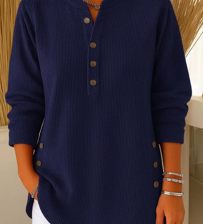 Nives | Henley Tunic with Buttons
