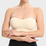 Non-Slip Bandeau Seamless Wireless Strapless Bra