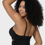Versatile Molded Cup Underwire Bra with Removable Straps